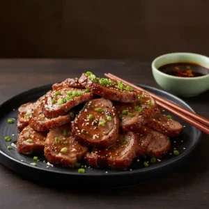 Roast Lamb with Honey & Black Pepper Sauce