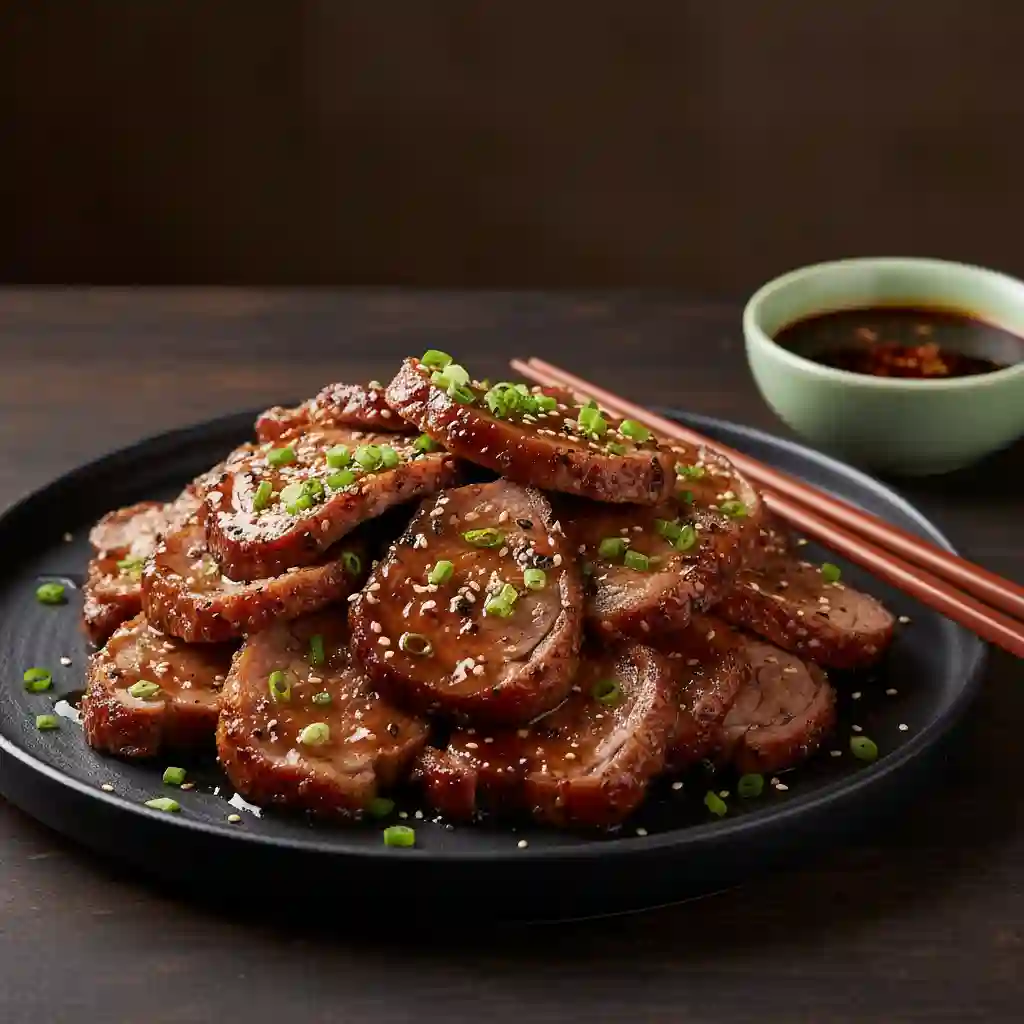 Roast Lamb with Honey & Black Pepper Sauce