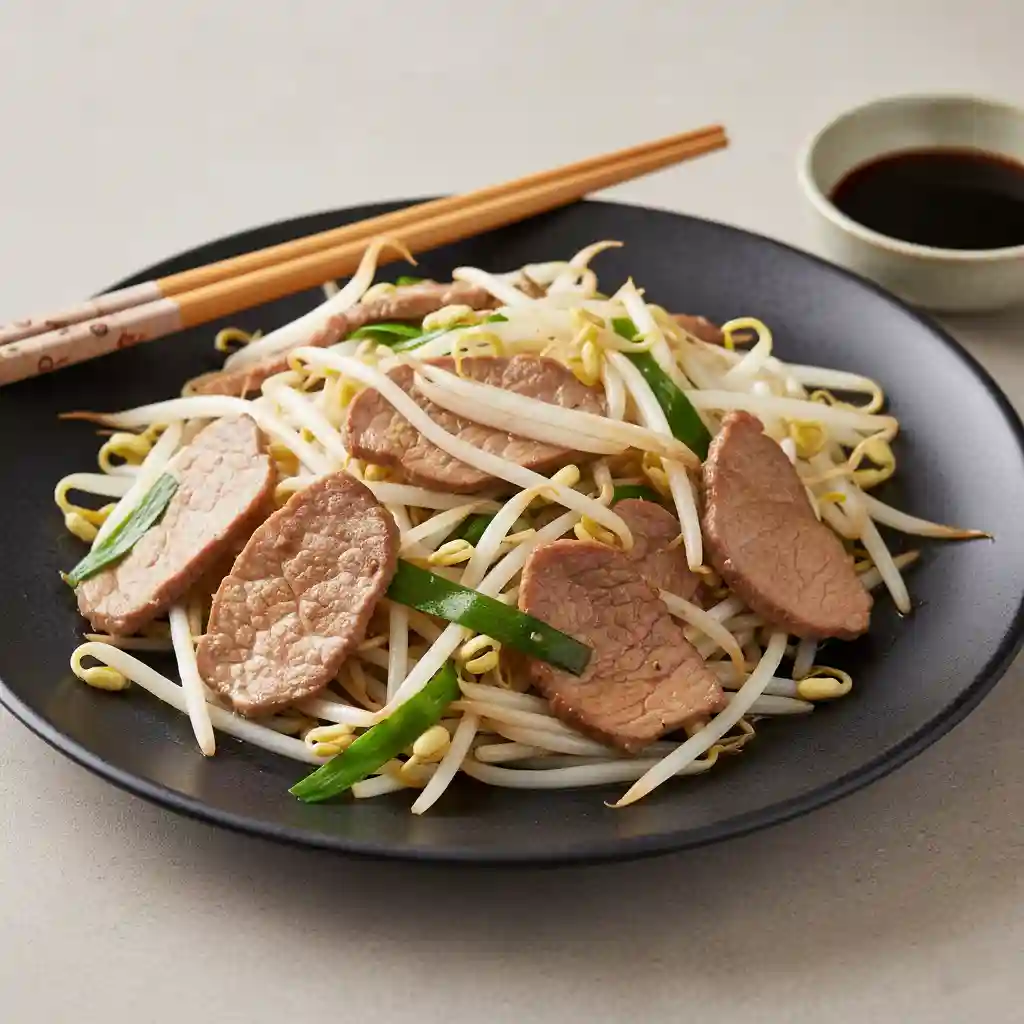 Roast Lamb with Beansprout