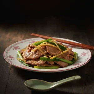 Roast Lamb with Ginger & Spring Onion