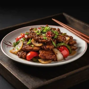 Roast Duck in Black Pepper Sauce