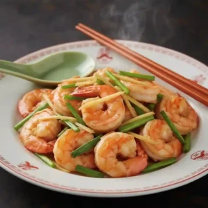 King Prawn with Ginger & Spring Onion