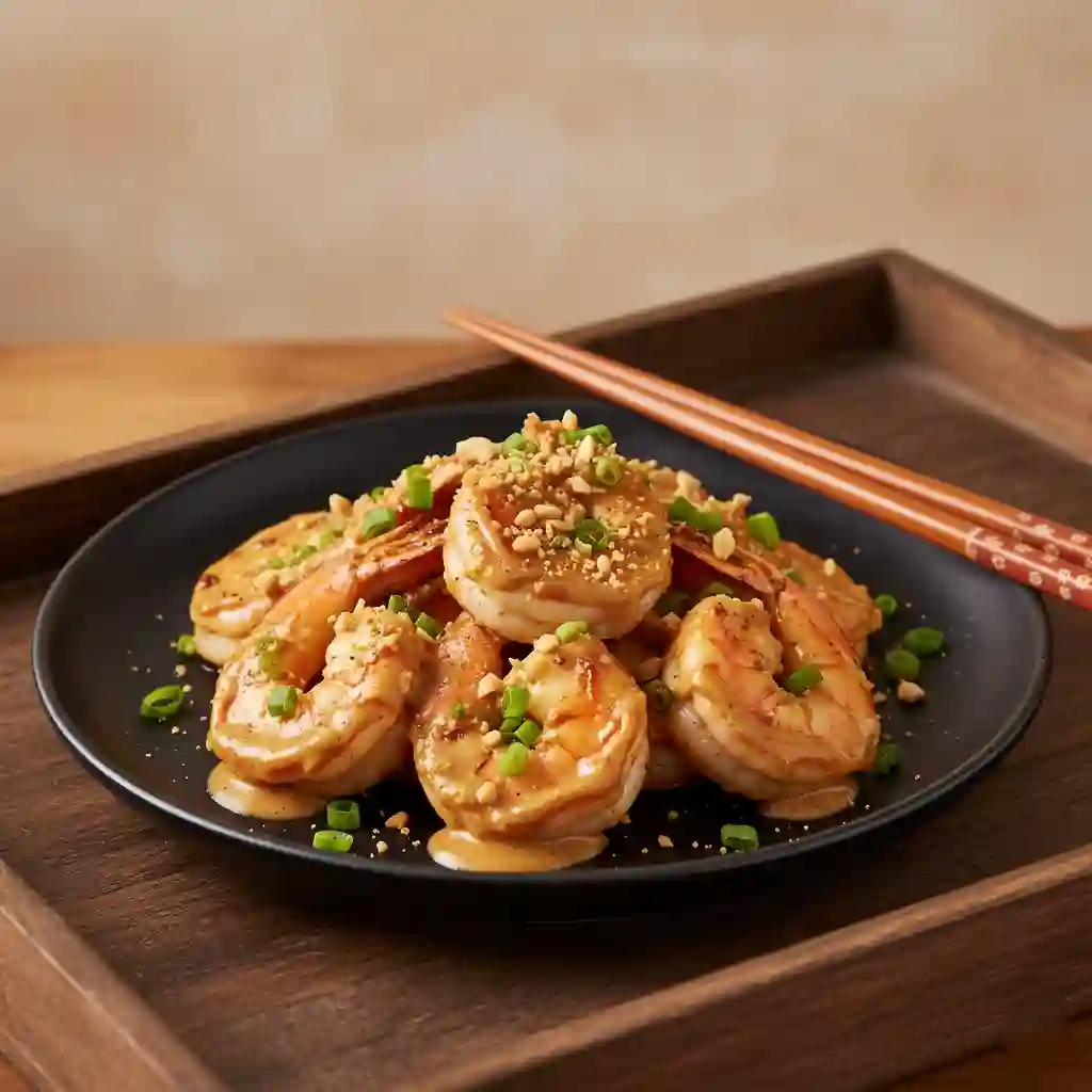 King Prawn with Satay Sauce