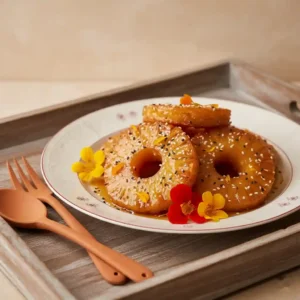 Pineapple Fritter in Syrup