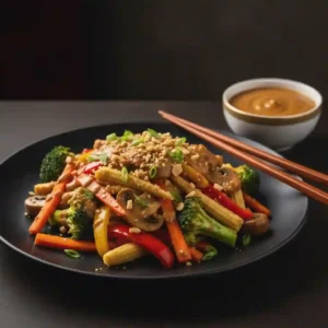 Mix Vegetable in Satay Sauce