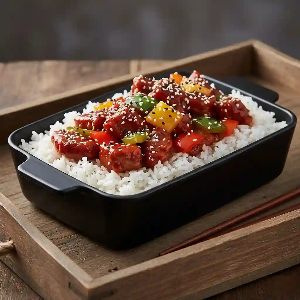 Sweet & Sour Lamb Rice Box