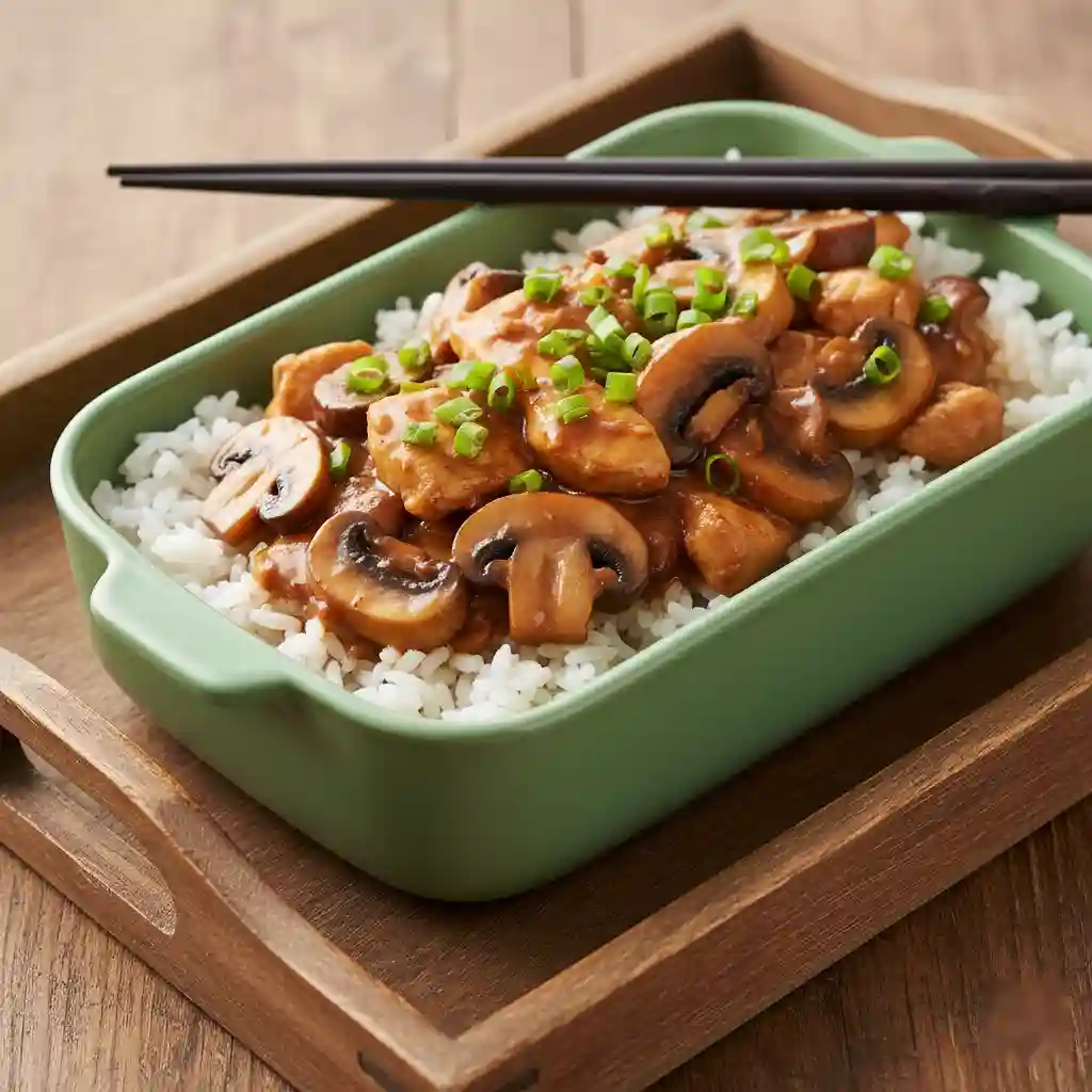 Chicken with Mushroom & Rice