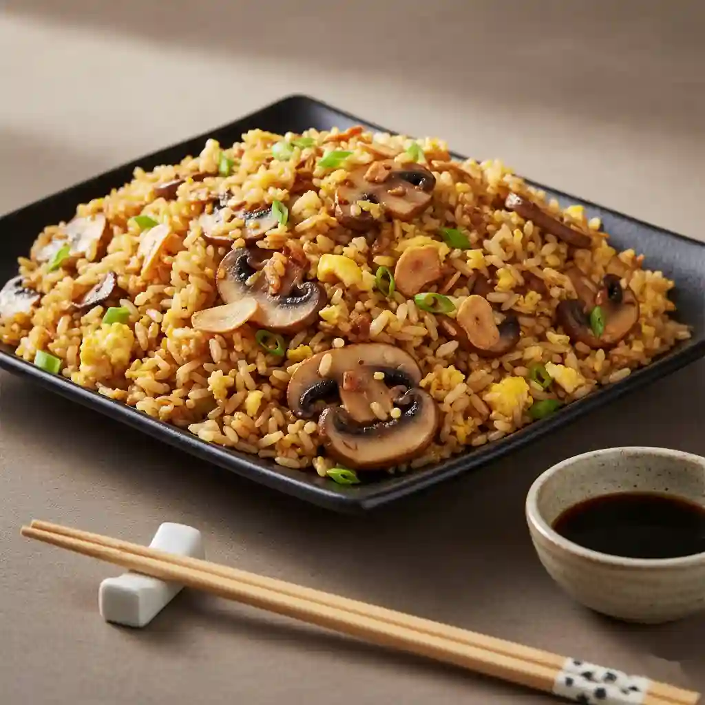 Mushroom & Garlic Fried Rice
