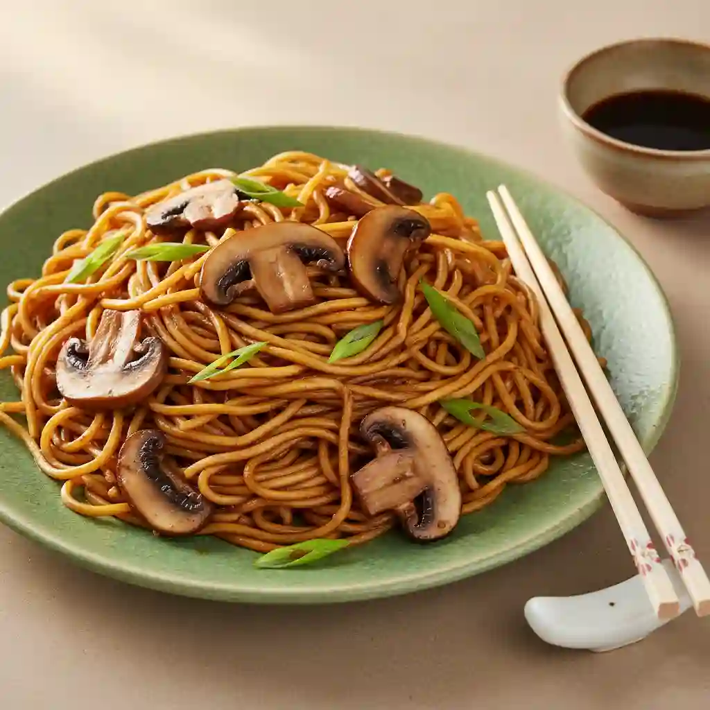 Mushroom Chow Mein