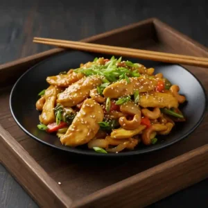 Chicken with Cashew Nut in Yellow Bean Sauce